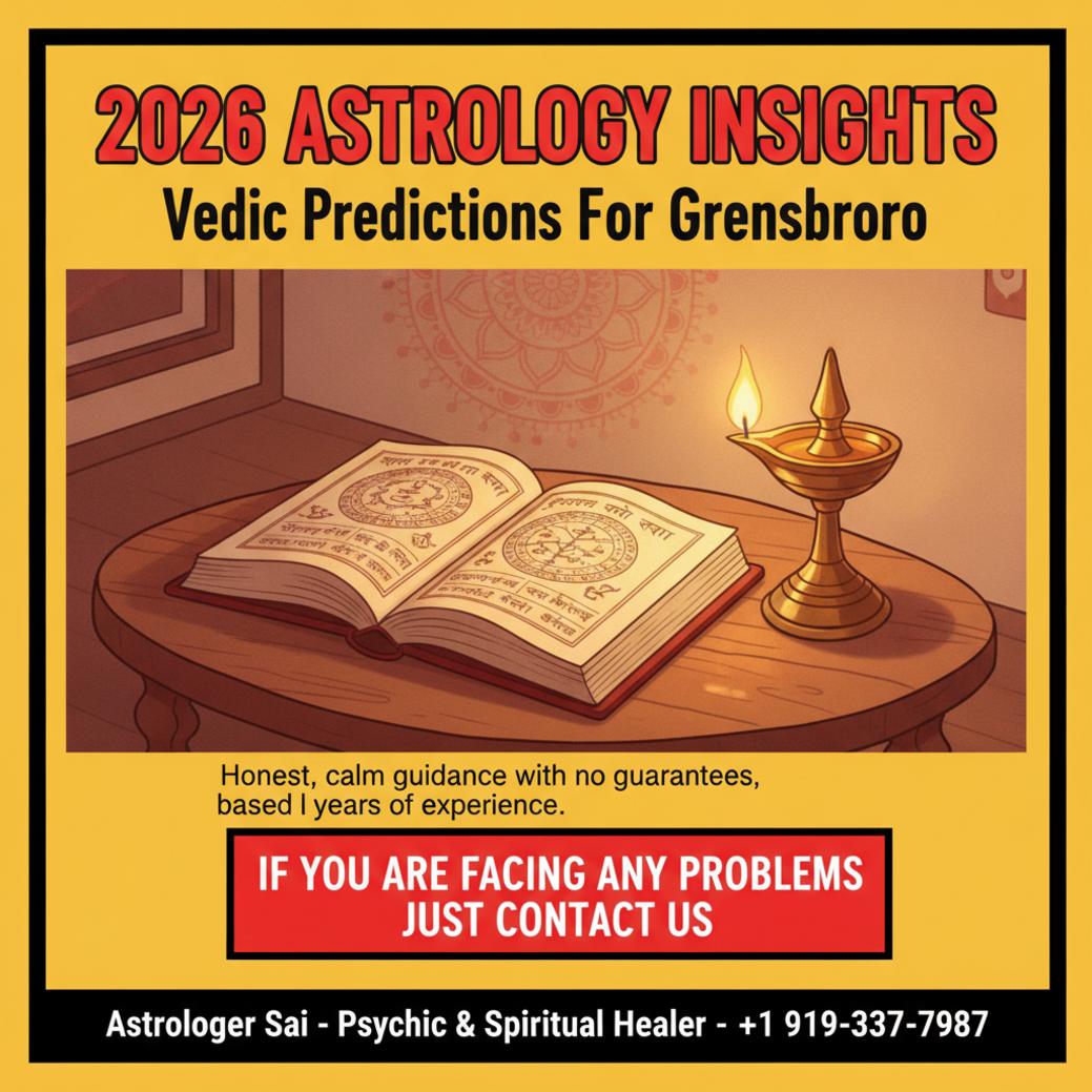 2026 Vedic astrology predictions book and lamp in Greensboro NC
