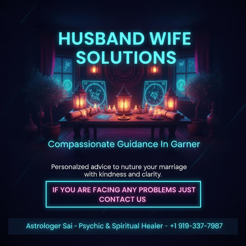 Peaceful spiritual consultation scene for husband wife problem solution in Garner, NC