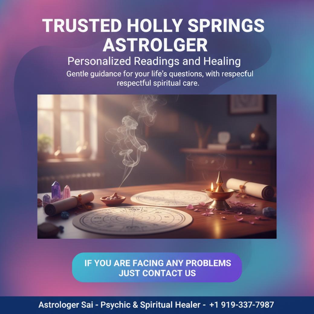 Vedic astrology charts and peaceful setting for best indian astrologer Holly Springs