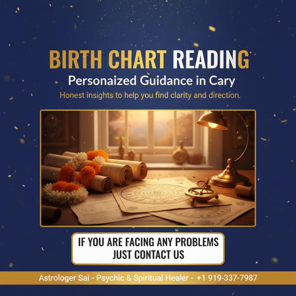 How Birth Chart Reading in Cary Can Guide Your Path Vedic birth chart reading setup on desk in Cary NC office