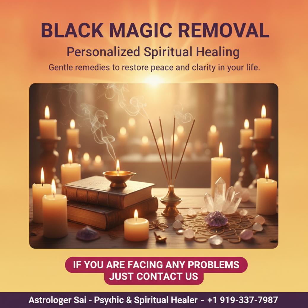 Effective Black Magic Removal in North Carolina with Astrologer Sai black magic removal spiritual altar with candles in North Carolina
