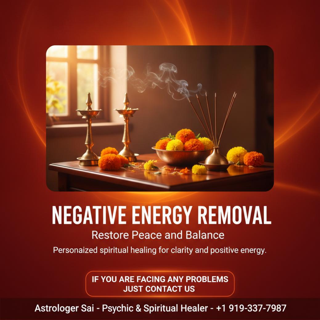 Negative energy removal spiritual space in Holly Springs today