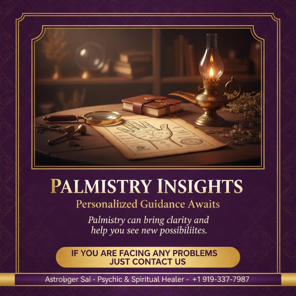 palmistry tools and open hand chart calm setting Wake Forest
