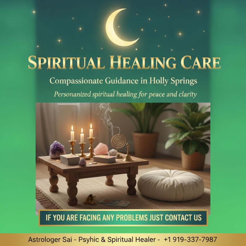 Finding a Trustworthy Spiritual Healer in Holly Springs, NC Spiritual healer altar with candles and crystals in Holly Springs, NC