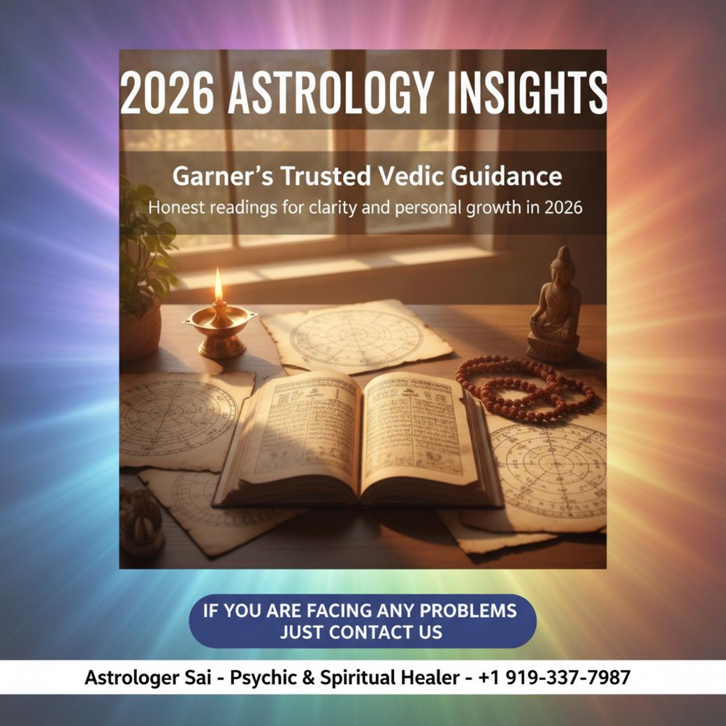 What 2026 Vedic Astrology Predictions Mean for Garner, NC 2026 vedic astrology predictions charts and sacred objects on table in Garner NC