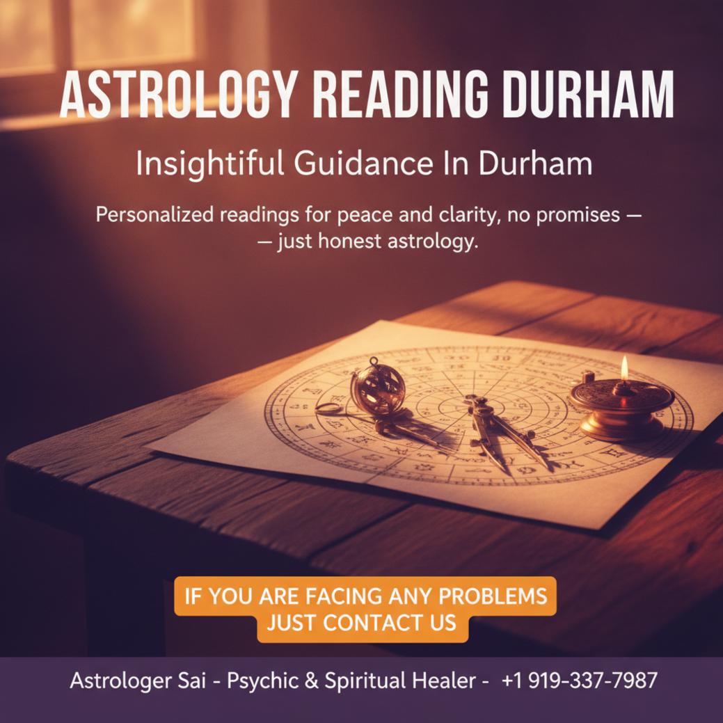 Astrology reading setup with chart and tools in Durham NC office