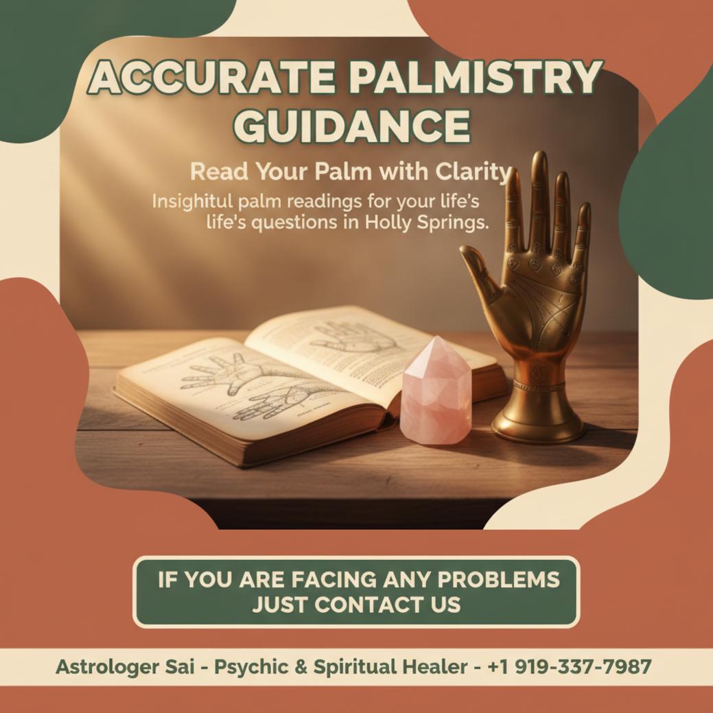 How Palmistry Can Guide You in Holly Springs, NC Palmistry reading tools on table in Holly Springs setting