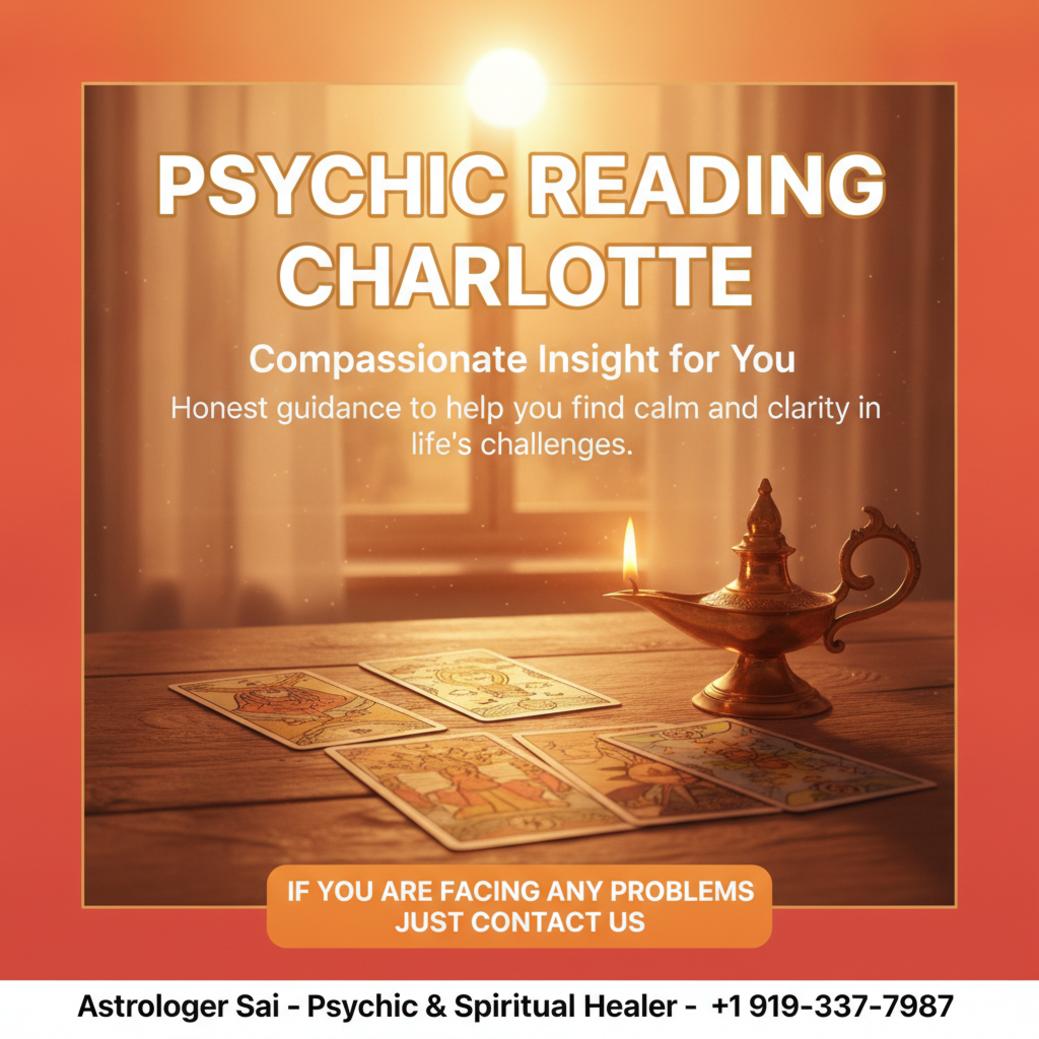 Calm space with tarot cards for psychic reading in Charlotte